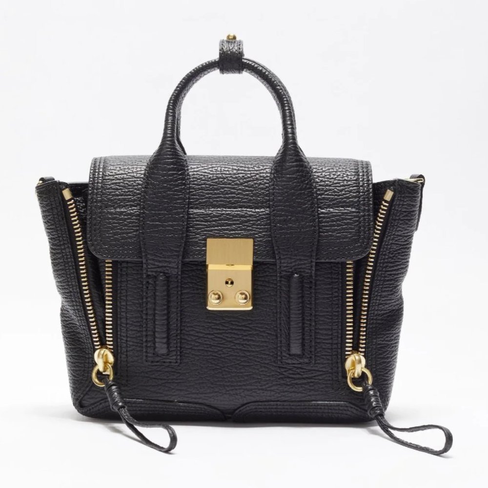 3.1 Phillip Lim Black Leather Mini Pashli Satchel